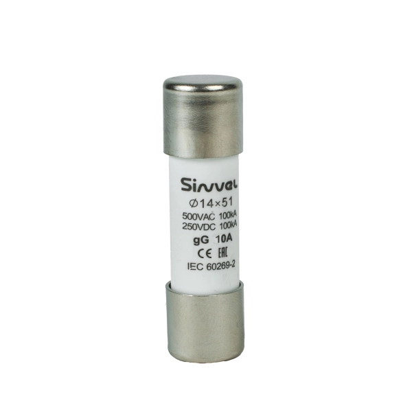 SV1451-10 | Плавкая вставка 10 А, gG, 14х51 мм, 500 В АС/ 250 B DC, Sinvel 