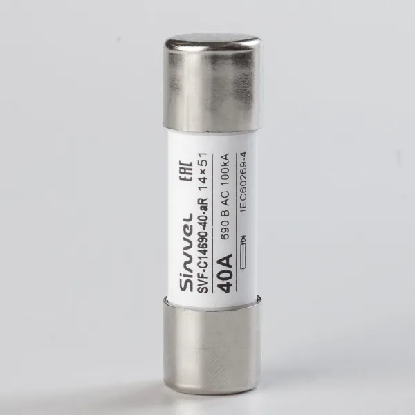 SVF-C14690-40-aR | Предохранитель, 40 А, 690 В АС, aR, цилиндр., 14х51 мм, Sinvel 