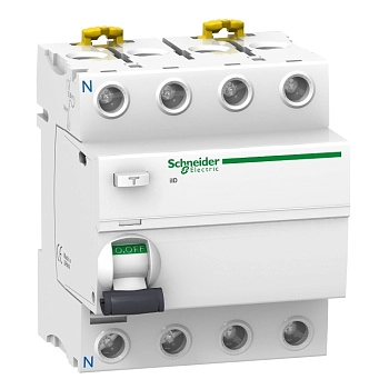 A9R44463 | УЗО, серия iID, 4P, 63 А, 300 мА, тип AC, 6 кА, Schneider Electric