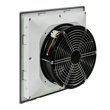 Вентилятор с фильтром 650/800 м3/ч, 220-240В AC, 50/60 Гц, 325х325мм, вырез 291x291мм, цвет RAL7035