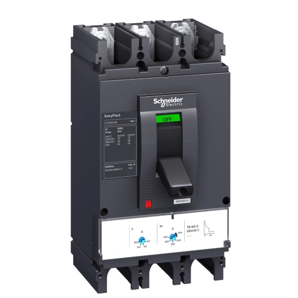 LV563505 | Автоматический выключатель Easypact CVS630F ETS 2.3 3P3d 630А 36кА, Schneider Electric