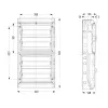 13987 | Щит навесной Kaedra IP65, 72 модуля, 4 ряда (4х18), Schneider Electric