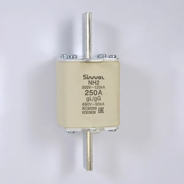 FNH2-250 | Предохранитель ножевой тип 37, 250 A, габ 2, gG, 690 B AC, Sinvel 