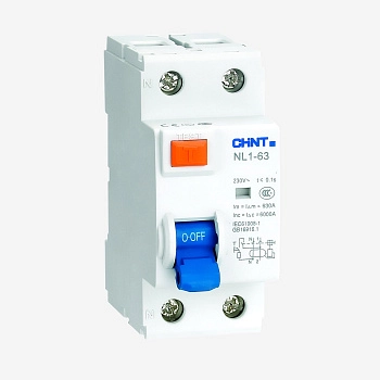 200307 | УЗО NL1-63 2P 40А 30мА 6кА тип AC, Chint