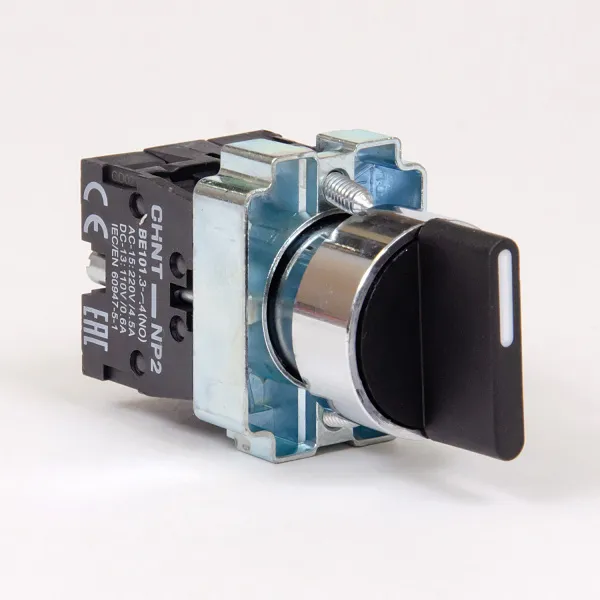 573985 | Переключатель NP2-BD53, 3 положения возвратом, 2НО, IP40, Chint