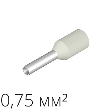 ID H 0.75/8/14 100 | Наконечник-гильза 0,75 мм² (уп.-100шт.), ID