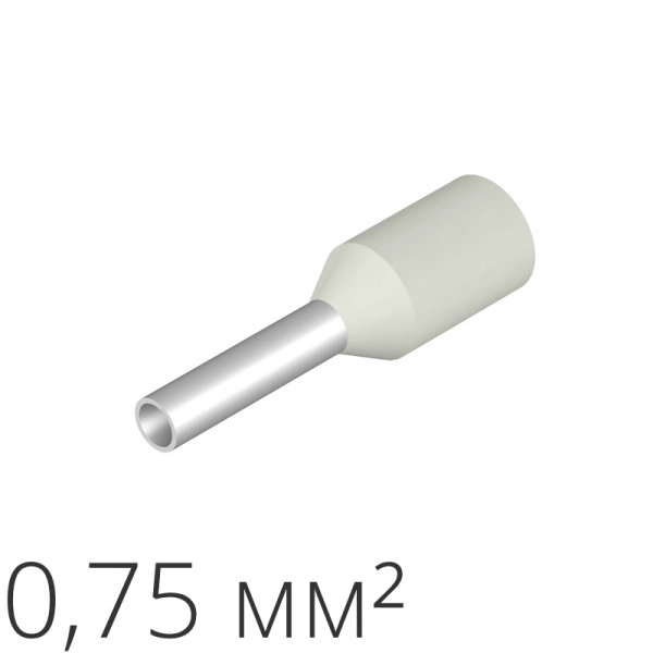 ID H 0.75/8/14 100 | Наконечник-гильза 0,75 мм² (уп.-100шт.), ID