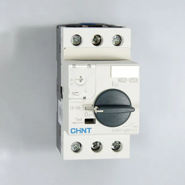 Автоматический выключатель защиты двигателя NS2-25X 13-18А с поворотной ручкой, Chint, ch495187
