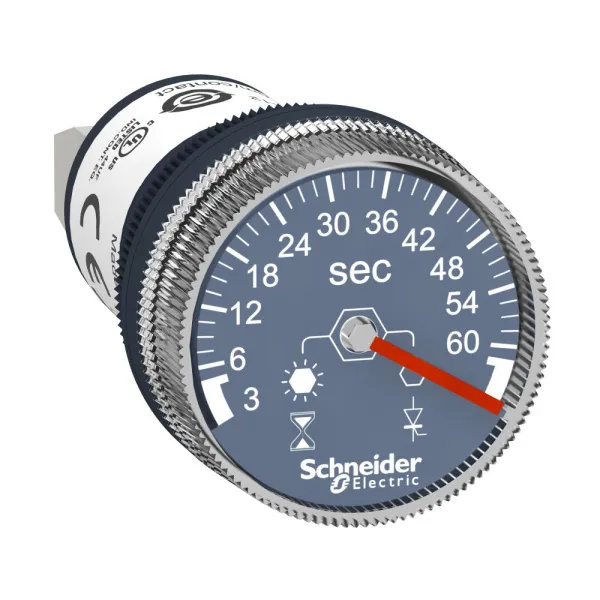 XB5DTGM3 | Таймер, 220В AC/DC, задержка срабатывания 3...60 сек, Schneider Electric