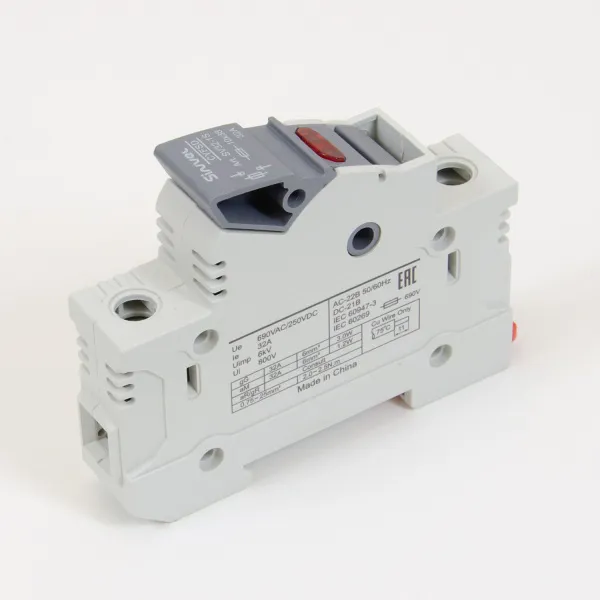 SV32-1S | Модульный ПВР, 32 А, 1Р, для 10х38мм, LED, 690 B AC/ 250 B DC, Sinvel 