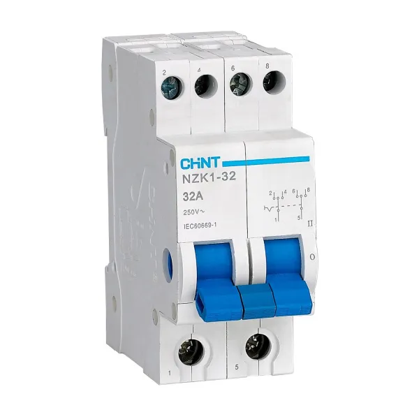 643003 | Переключатель NZK2-32 2P 32А 2 положения, Chint