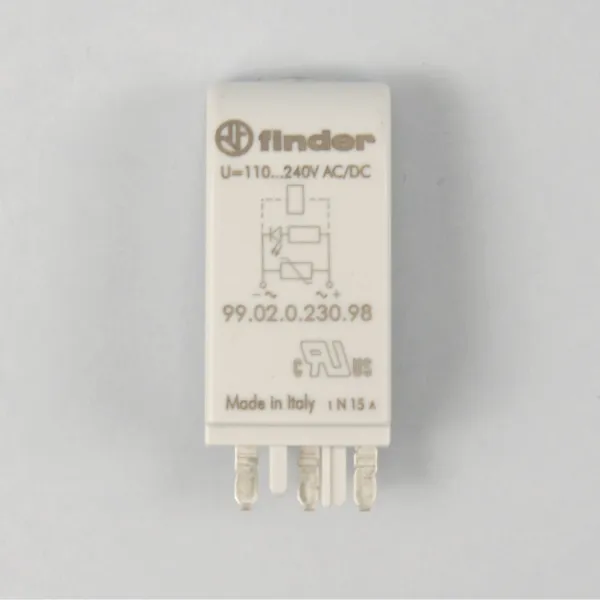 9902023098 | Зеленый LED + варистор; 110...240В AC/DC, Finder