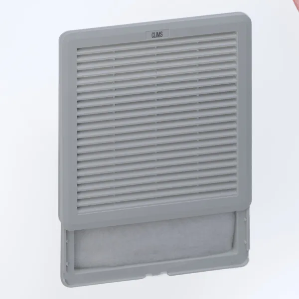 Вентилятор с фильтром 586 м3/ч, 230В AC, Slide 250х250мм, вырез 223x223мм, RAL7035