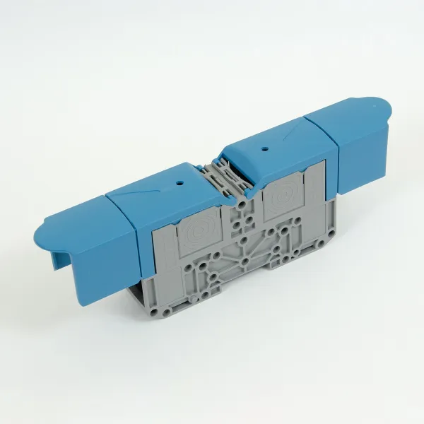 1030091 | Силовой клеммник на DIN-рейку 150 мм², болт M12, синий, Onka