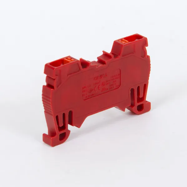 1020018 | Клеммник пружинный быстрозажимной (Push in), 2,5мм.кв. (красный),1507, Onka