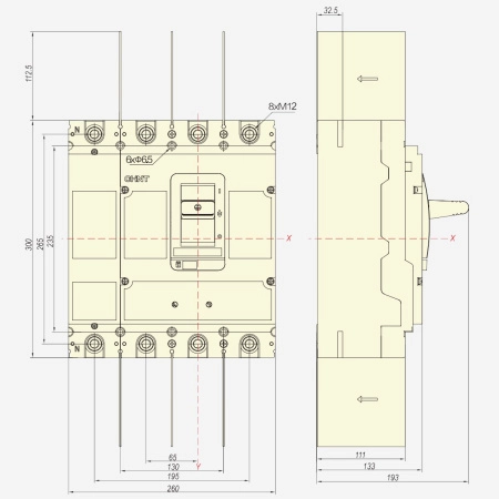 ch273112 | Выключатель-разъединитель NM8NSD-800 DC 4P, Chint
