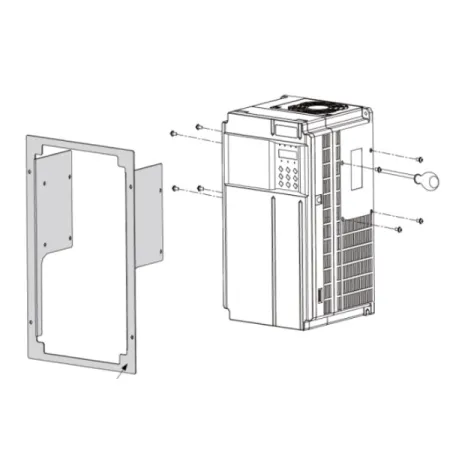 MD500-AZJ-A1T1 | Консоль для сквозного монтажа ПЧ Inovance типоразмера T1 MD290/MD500/MD500-Plus/CS710, Inovance