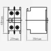 22170DEK | Приставка контактная лицевой установки 1НО+1НЗ ПКЛ-02, Dekraft