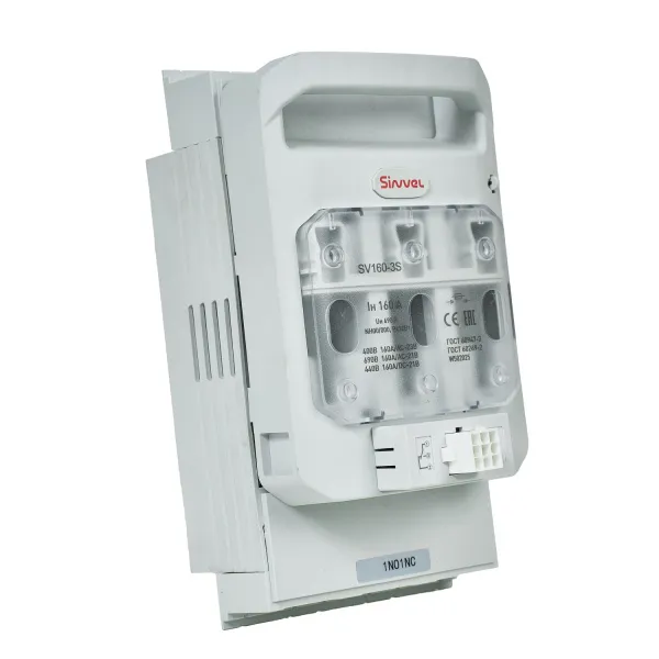 SV160-3S | Горизонтальный ПВР, 160 A, NH000/00, 3P, монтаж на плату, Sinvel 