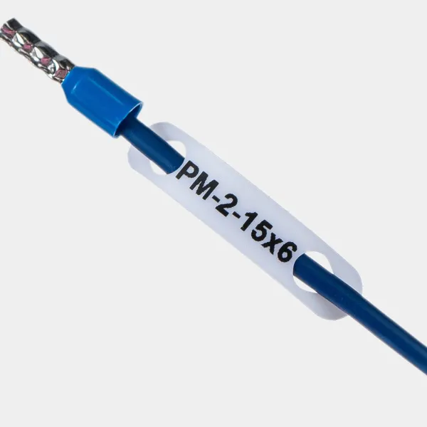 el523215060 | Маркер продеваемый PM-2-15x6 W белый (рул. 2500 шт.), Elegir