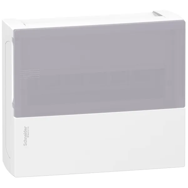 MIP12112S | Щиток навесной Mini Pragma 1 ряд/12 модулей, прозрачная дверь, Schneider Electric