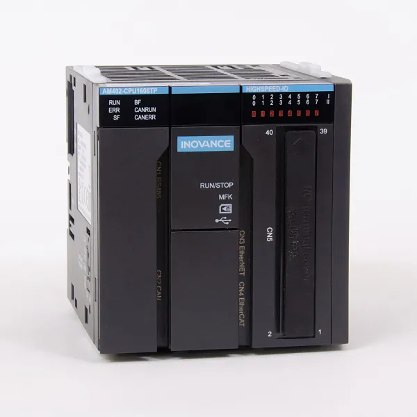 AM402-CPU1608TN | ПЛК AM402, 16 входов, 8 выходов NPN, 8 сервоосей, 8 локальных модулей расширения, Inovance