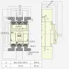 263407 | Внешние выводы FCP25-M8 для переднего присоединения NM8N-1600 (800-1250А) 3P  (6 штук), Chint