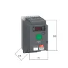 ATV310H037N4E | Преобразователь частоты, серия ATV310, 0,37 кВт, 1,5 А, перегрузка 150 %, 380 В, Schneider Electric