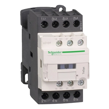 LC1DT25B7 | Контактор, серия Tesys D, 4P (4 НО), 25 А, AC1, 1 НО +1 НЗ, 24В AC, Под винт, Schneider Electric