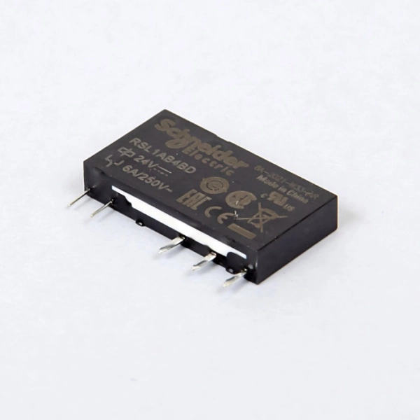 RSL1AB4BD | Миниатюрное реле, серия RSL, 24В DC, 6А, 1CO, Schneider Electric