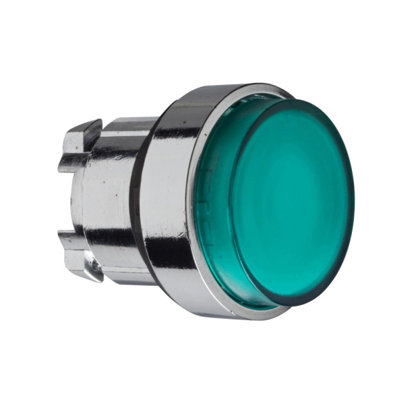ZB4BW133 | Головка кнопки с подсветкой, зелёная, выступающая, Schneider Electric