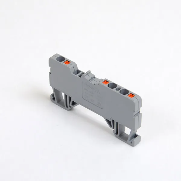 1020285 | Клеммник пруж.быстрозажимной (Push in), 3-х выводной, 2,5мм.кв., (серый), 1262, Onka