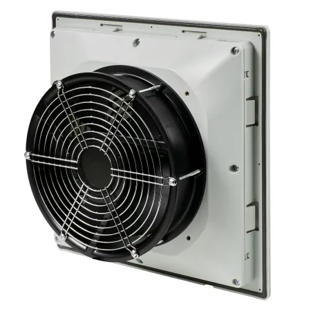 Вентилятор с фильтром 650/800 м3/ч, 220-240В AC, 50/60 Гц, 325х325мм, вырез 291x291мм, цвет RAL7035
