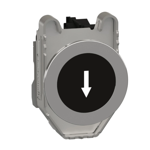 XB4FA3351 | Кнопка без подсветки с возвратом, чёрная, 1НО, стрелка вниз, Schneider Electric
