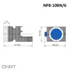 578645 | Кнопка NP8-10BN/6 синяя 1НО, IP65, Chint