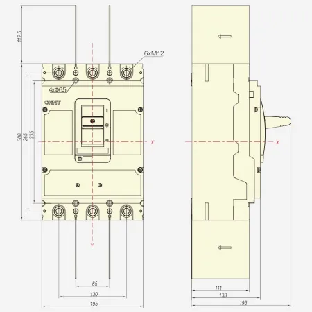 ch273109 | Выключатель-разъединитель NM8NSD-800 AC 3P, Chint