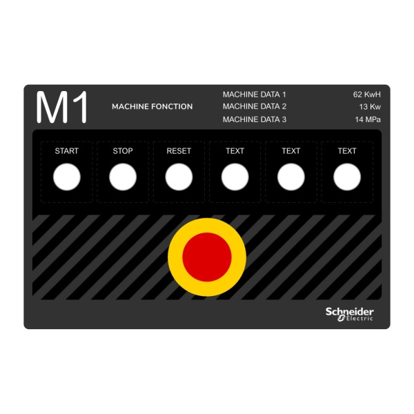 ZBYLEG302001 Трафарет для маркировки, 300x200мм, шаблон, Schneider Electric 