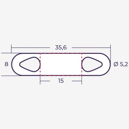 el523315080 | Маркер продеваемый PM-3-15x8 W белый (рул. 2100 шт.), Elegir
