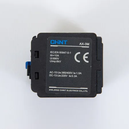925186 | Приставка дополнительные контакты AX-3M/22 к Контактору NXC-06M~12M, Chint
