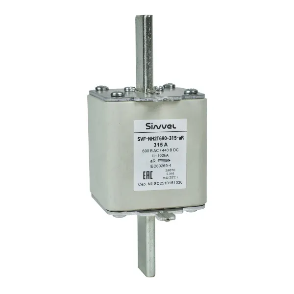 SVF-NH2T690-315-aR | Предохранитель, 315 А, 690 В AС, aR, габарит 2, ножи, Sinvel 