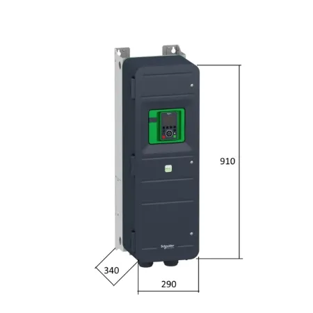 ATV950D37N4 | Преобразователь частоты, серия ATV950, 30/37 кВт, 61,5/74,5 А, перегрузка 150/120 %, 380 В, Schneider Electric
