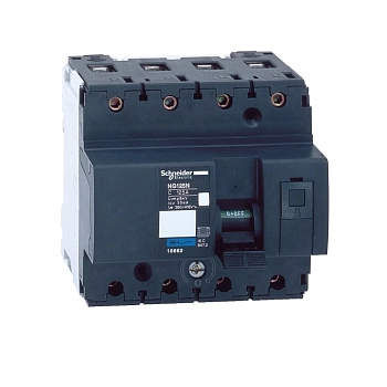 18662 | Автоматический выключатель, серия NG125 N, 4p, 125А, кривая C, 25кА, Schneider Electric