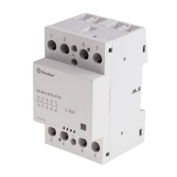 226400244710 | Контактор, 3НО+1НЗ, 63 А, 24В AC/DC, мех.индикатор, AgSnO2, Finder