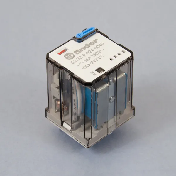 623390240040 | Силовое реле, серия 62, 24В DC, 16A, 3CO, Finder