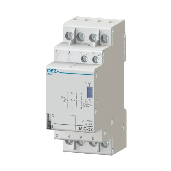 OEZ:43256 | Импульсное реле, серия MIG, 3НО, 1НЗ, 32А, управление 230В AC, OEZ