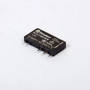 345170240010 | Миниатюрное реле, серия 34, 24В DC чувств., 6А, 1CO, Finder