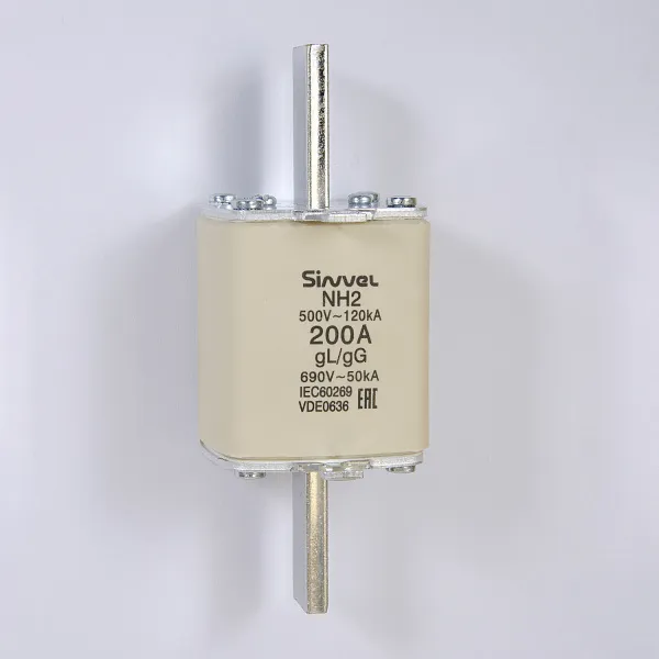 FNH2-200 | Предохранитель ножевой тип 37, 200 A, габ 2, gG, 690 B AC, Sinvel 