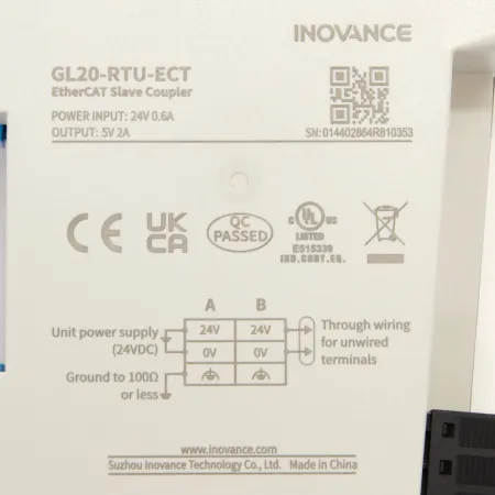 GL20-RTU-ECT | Коммуникационный модуль EtherCAT для ПЛК Easy, Inovance