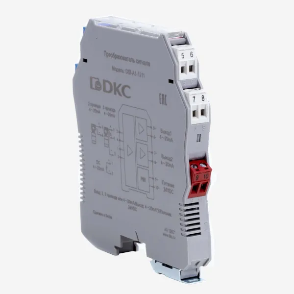 dkcDSI-A1-1211 | Преобразователь сигнала DSI, 1 вход 4…20 мА, 2 выхода 4…20 мА, DKC