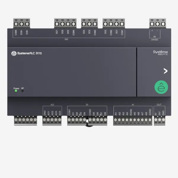 SM172EMIO2800 | Смешанный модуль ввода/вывода; 24 VDC; 28 IO: 8 DI, 8 DO (реле), 8 AI, 4 AO, Systeme Electric